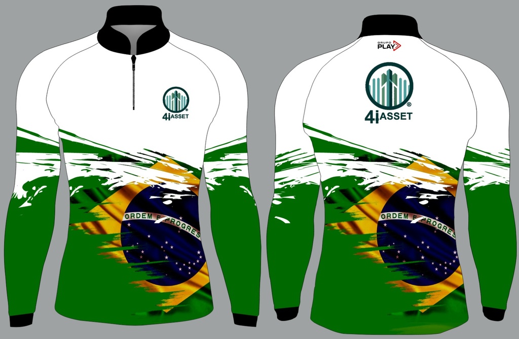 CAMISA 4I ASSET PESCA PERSONALIZADA MANGA LONGA COM PROTEÇÃO UV50+