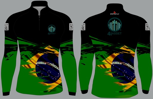 CAMISA 4I ASSET PESCA PERSONALIZADA MANGA LONGA COM PROTEÇÃO UV50+