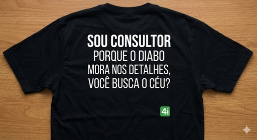 BLUSA: SOU CONSULTOR PORQUE O DIABO MORA NOS DETALHES, VOCÊ BUSCA O CÉU?